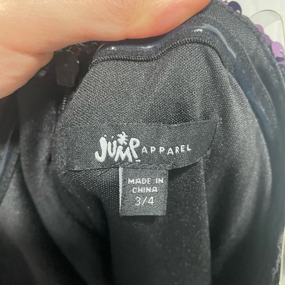 Jump Apparel Purple Multi Full Sequin Strapless Dress - Picture 4 of 4